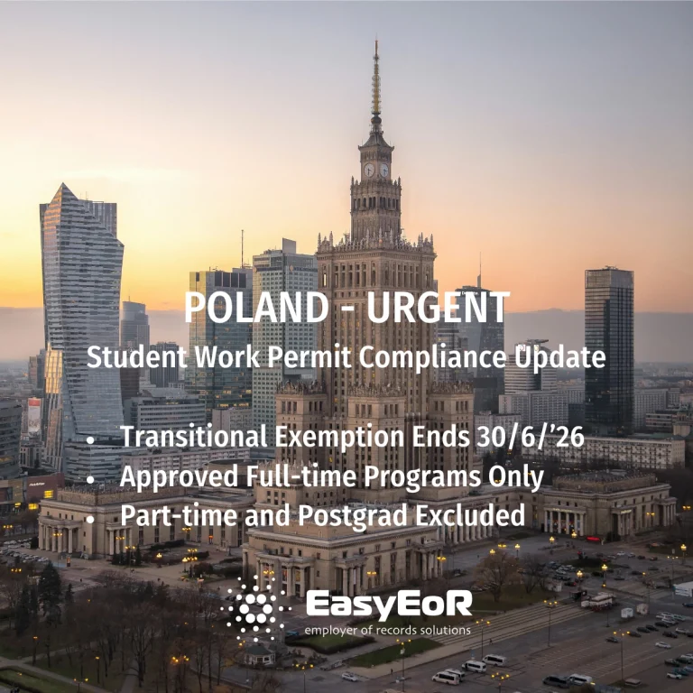 Poland's student work permit exemption changes on 1 July 2026. Learn the new compliance rules for international students and how to audit your workforce.